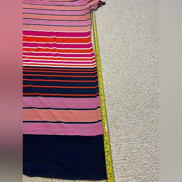 Michael Kors womens short sleeve t-shirt sundress Sz XS Colorful Stripped dress - Picture 14 of 14